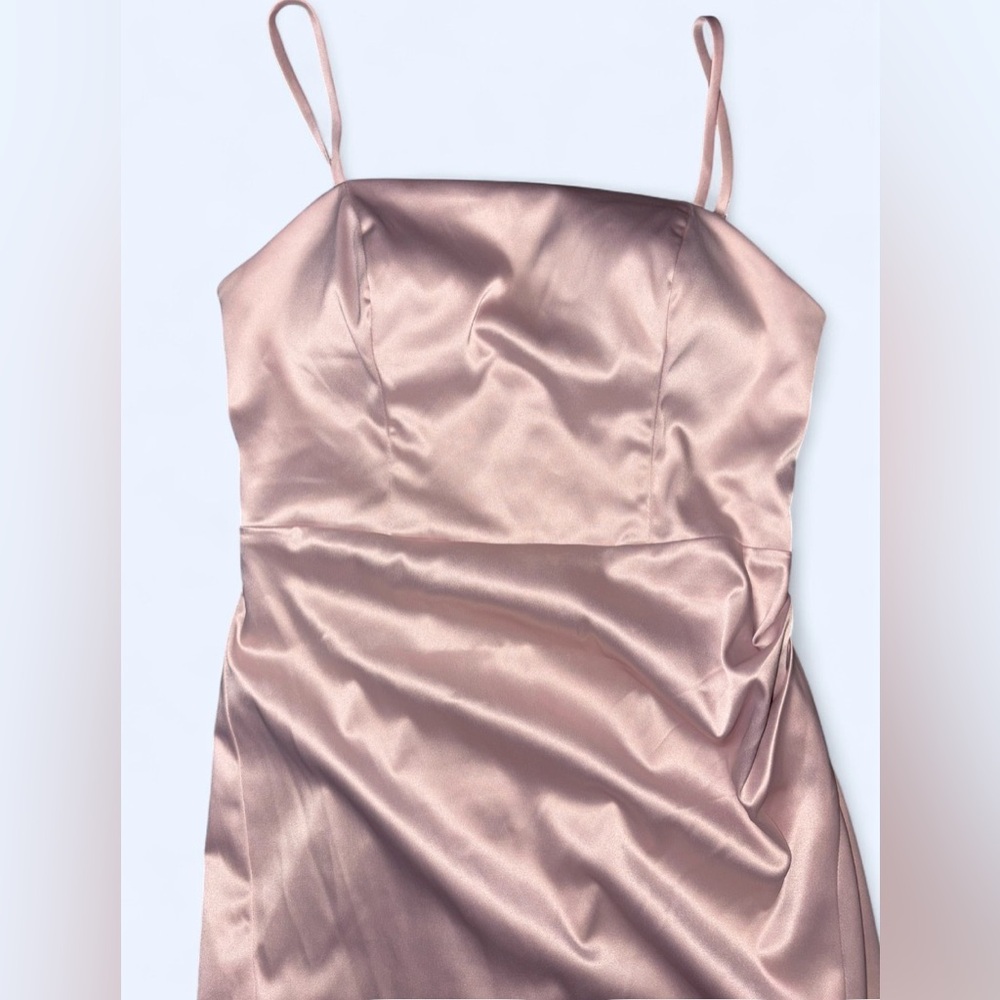 ✨ Midnight Doll Satin Mini Dress – Blush Pink, Size 5 - Picture 3 of 9